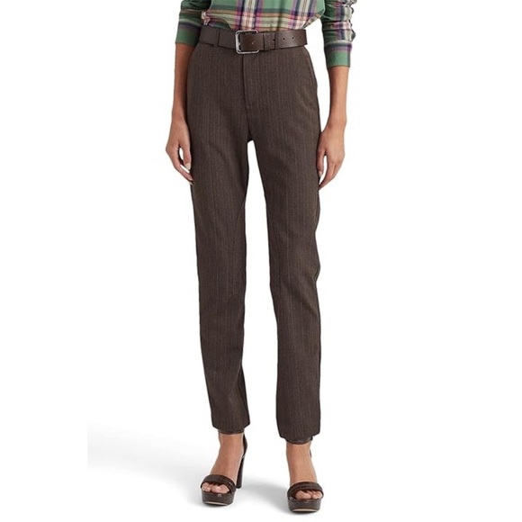 Lauren Ralph Lauren 4 Pants Trousers Herringbone Jodhpur pockets preppy NWT - Picture 1 of 15